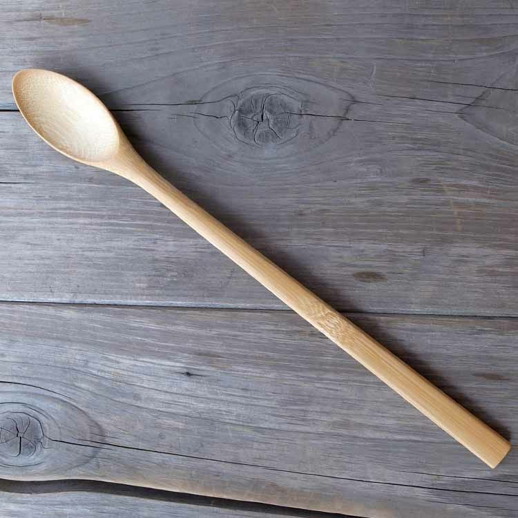 極上竹ロングスプーン 33cm （名入れ/刻印） | 虎斑竹専門店 竹虎