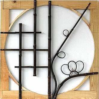 【高級美術工芸品】竹細工 丸窓 昭和レトロ 骨董 直径110cm 未使用品 梅 竹丸窓 梅（64cm） | 虎斑竹専門店 竹虎