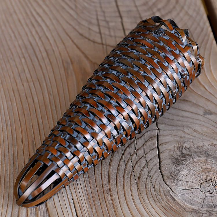 染掛け花籠 牛の角 | 虎斑竹専門店 竹虎