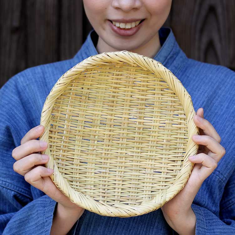 スズ竹そばざる 21cm