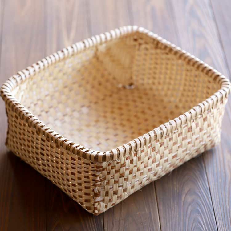 スズ竹水切り籠（大）30cm | 虎斑竹専門店 竹虎