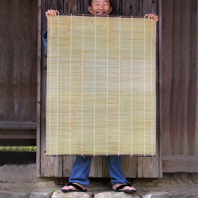 竹製 すだれ 漆塗り のれん 受注生産 お届けまで約3ヶ月】 国産竹すだれ 90センチ×112センチ | 虎