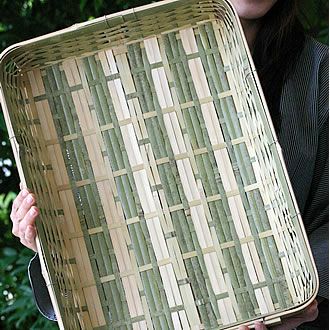 陳列角竹かご(特大)