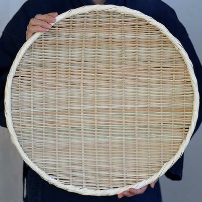 【国産】丸竹ざる（特々大）46cm