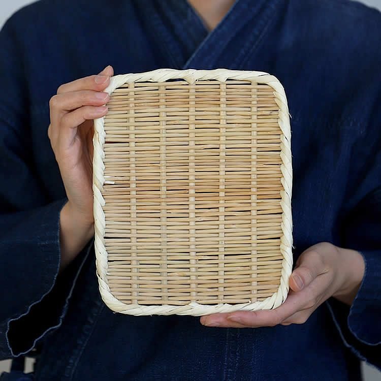 国産】角竹ざる（小） | 虎斑竹専門店 竹虎