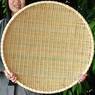 真竹四ツ目ざる 40cm | 虎斑竹専門店 竹虎