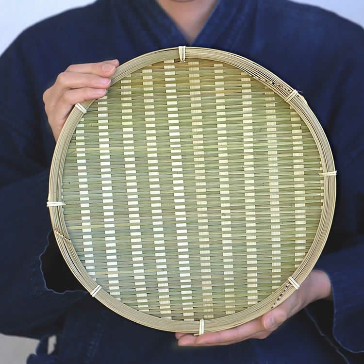 青竹ざる（小）28cm | 虎斑竹専門店 竹虎