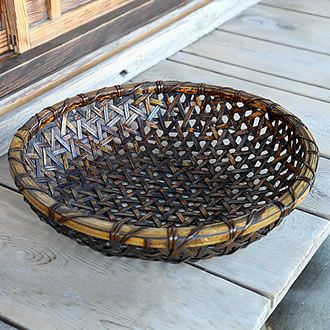 虎竹亀甲盛かご