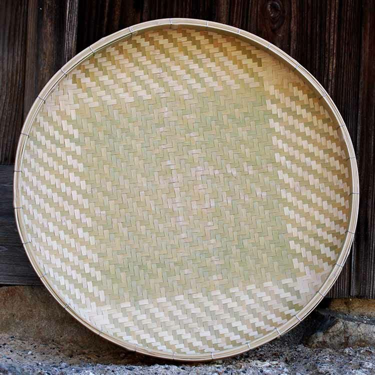 匠の網代編み竹ざる 60cm | 虎斑竹専門店 竹虎