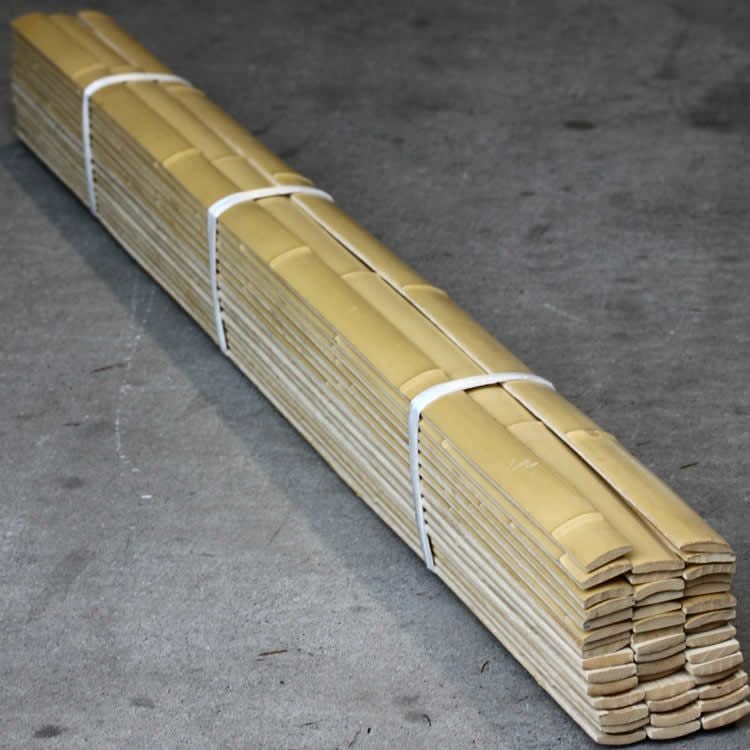 白竹建仁寺垣用割竹（1坪分45枚入り） | 虎斑竹専門店 竹虎