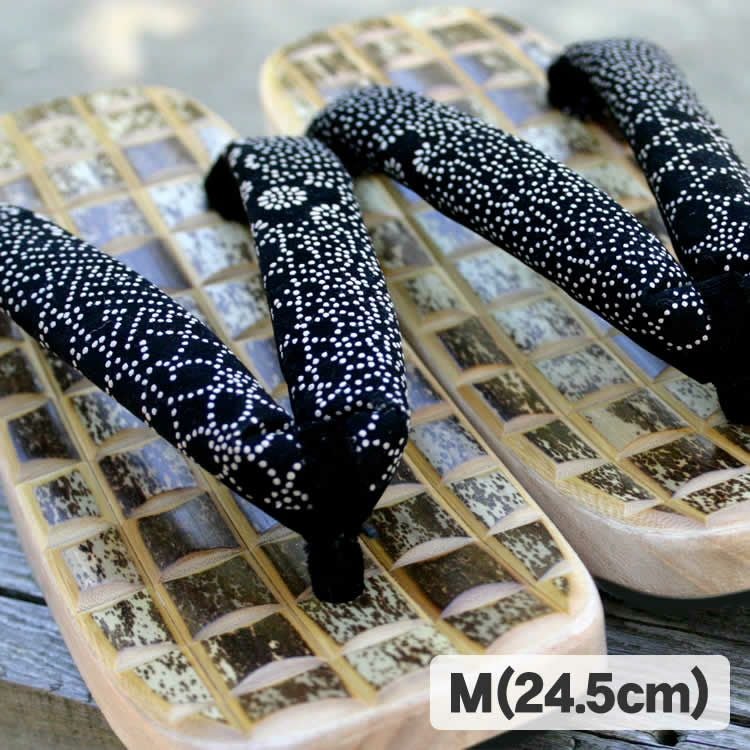 虎竹男右近下駄（Mサイズ）24.5cm | 虎斑竹専門店 竹虎