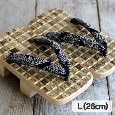 虎竹男下駄(Lサイズ)26cm