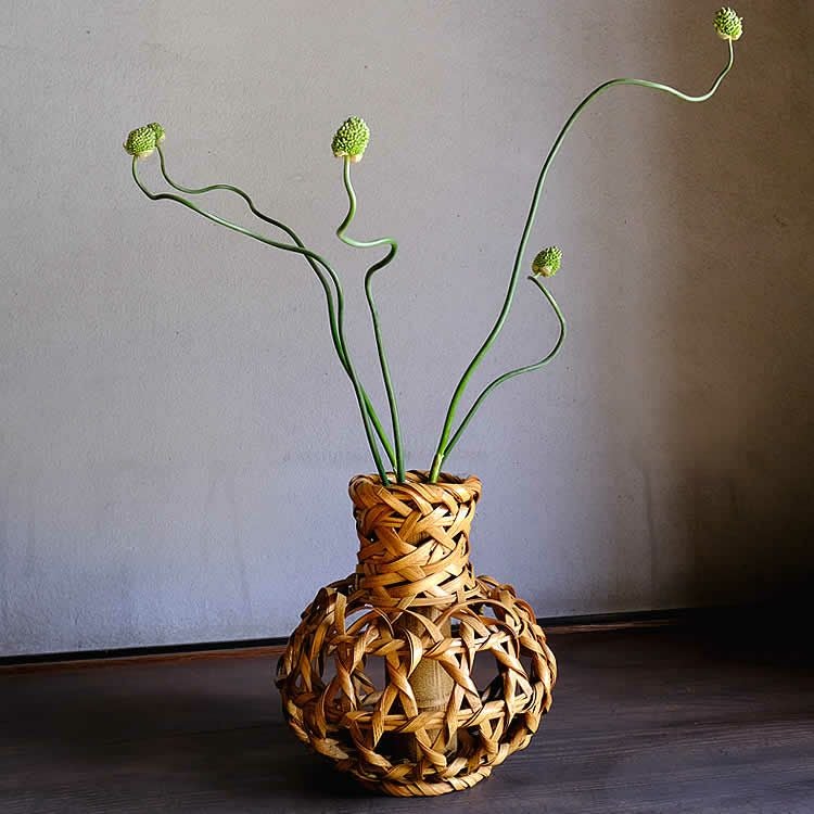 一点限り】 白石白雲斎作 古城 （Japanese bamboo art by Hakuunsai