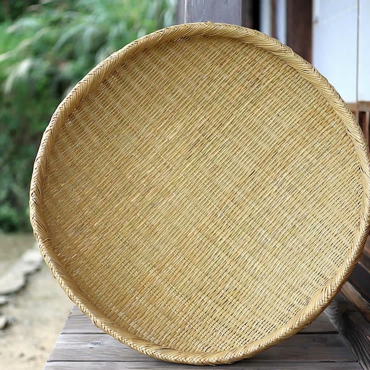限定】奇跡のスズ竹丸ざる（特大）60cm丈夫でしなやか、干し野菜や