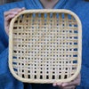 白竹四角盛り籠(中)