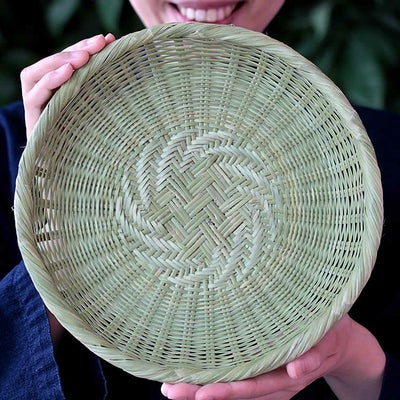 スズ竹蕎麦ざる(網代)23.5cm