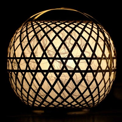 虎竹フロアライト(丸)大