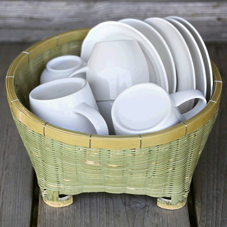 お一人様の茶碗かご(丸) | 虎斑竹専門店 竹虎