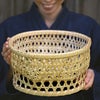 スズ竹茶碗籠（大）