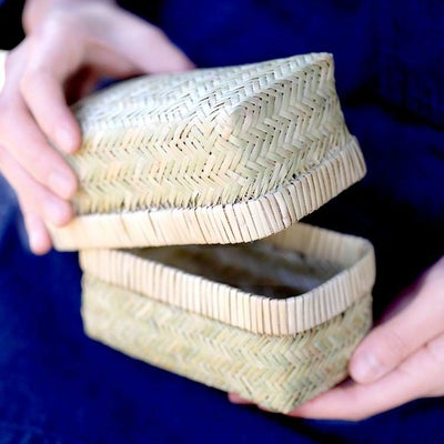 【国産】スズ竹ミニ弁当箱（篠竹）スリムタイプ