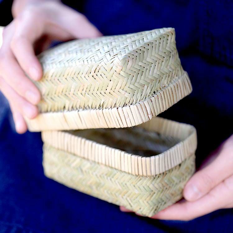 【国産】スズ竹ミニ弁当箱（篠竹）スリムタイプ