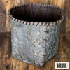 サワグルミ丸籠（銀鼠）