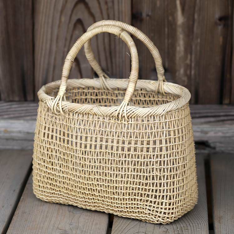 白あけびこだし編み手提げ籠バッグ（大） | 虎斑竹専門店 竹虎