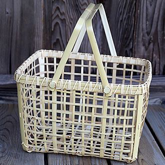 白竹粗四ツ目スーパー籠