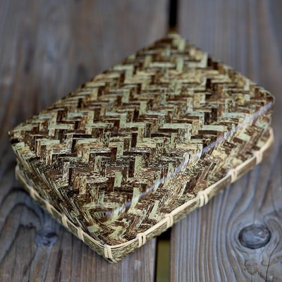 虎竹網代弁当箱(大)