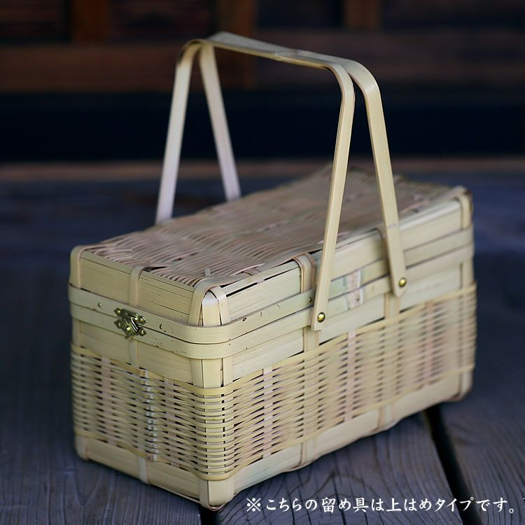 白竹手付きランチボックス | 虎斑竹専門店 竹虎