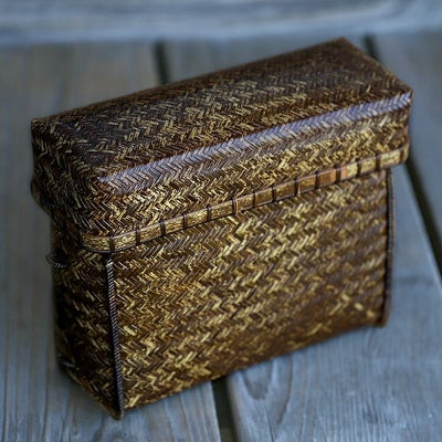 渡辺竹清作 虎竹ショルダーバッグ