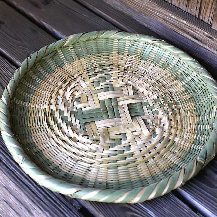 網代底平ざる 40cm | 虎斑竹専門店 竹虎
