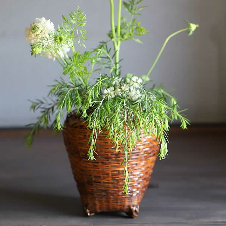 虎竹花籠 染松葉壺 | 虎斑竹専門店 竹虎