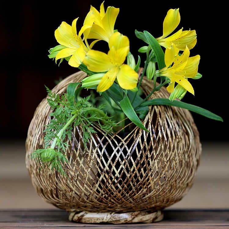 虎竹花籠 木魚 | 虎斑竹専門店 竹虎