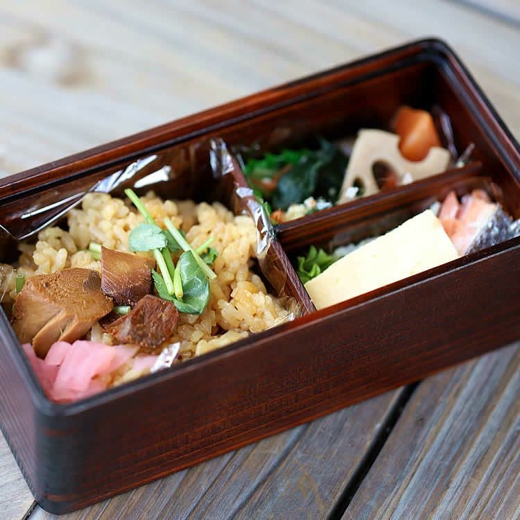 拭き漆仕上げ杉弁当箱 | 虎斑竹専門店 竹虎