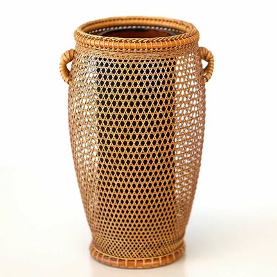 岡崎竹邦斎作　みじん編六ツ目花籃