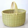 真竹磨き丸底手提げ籠