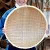 深竹ざる（亀ざる）籐返し巻縁 大 52cm
