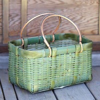 真竹コンテナ手提げ籠バッグ