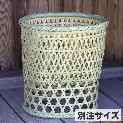 竹虎YouTube特別販売！】1点限り！別注サイズの伝統の真竹洗濯籠（楕円）