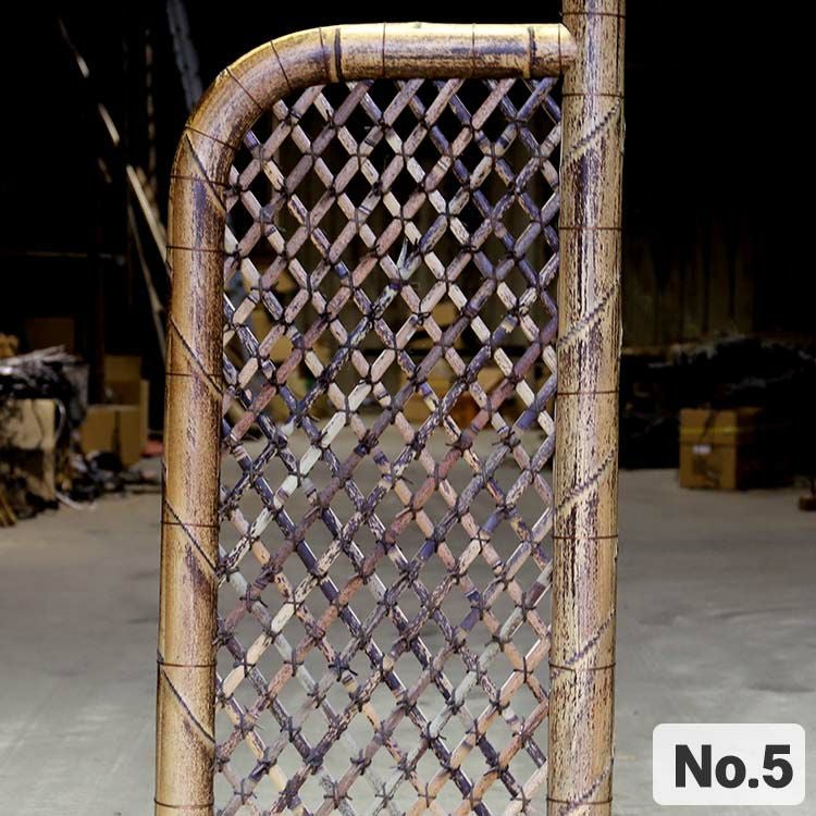 【40%OFF！虫食い・大穴ありSALE特別価格】【送料別途見積】虎竹玉袖垣幅81～90cm