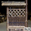 【40%OFF！虫食い・大穴ありSALE特別価格】虎竹片袖垣屋根付 幅45～75cm