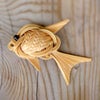 竹編み魚型箸置き